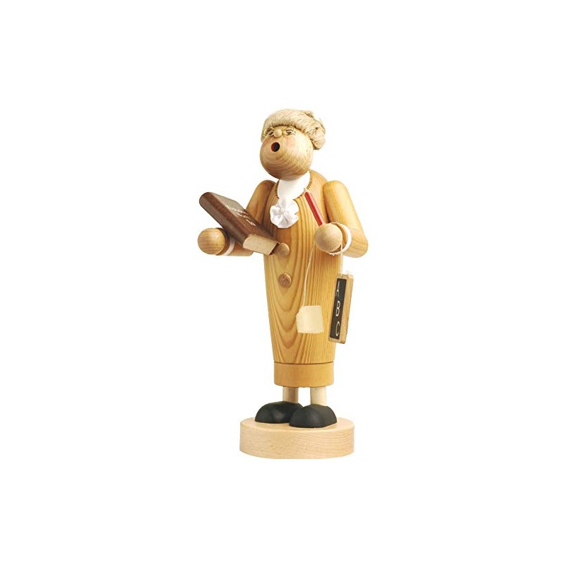 KWO Incense Smoking Figurine, Mrs. Teacher, 26 cm, Wood, Multicolour,