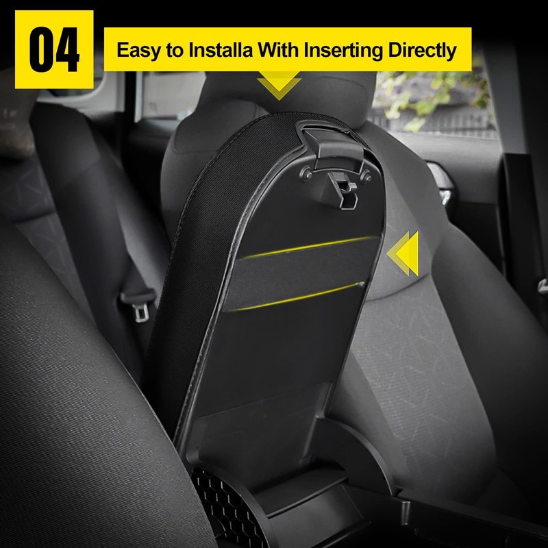 AOMSAZTO Elastic Cloth Armrest for 2013-2018 Toyota RAV4 Black