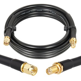 XRDS -RF SMA Cable 5FT, SMA Extension Cable with SMA Male to SMA Female Connector 50 Ohm KMR240 Low Loss SMA Coax Coaxial Cable