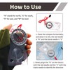 Navigation Compass, Orienteering Compass with Adjustable Declination, Luminous Hiking Scout
