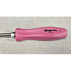 Snap-on 🦅 🟣 NEW Snap-On PEARL PINK Hard Handle  13 1/2”  Flat Tip Screwdriver SDD8A 🦅