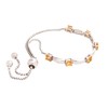 Solid Sterling Silver Adjustable Bolo Bracelet with 1.8 Carat Citrine