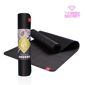 The Body Secret Classic Zen 6mm Matte Yoga Pilates Mat Black Up
