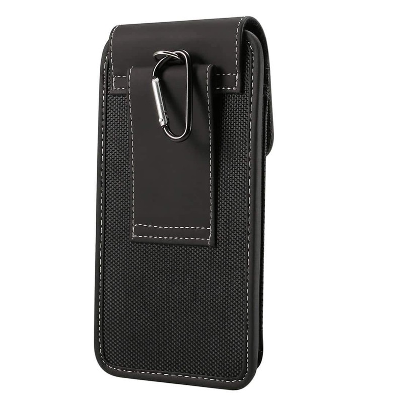 DFV mobile - Gürtelgehäuse Abdeckung Vertikales Leder und Nylon für