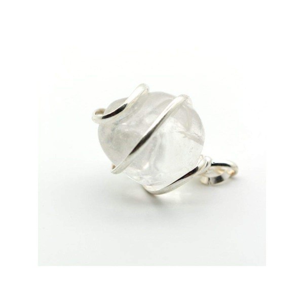 Mineral Import - 3219VC Mountain Crystal Pendant in Spiral Setting