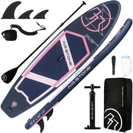 AIR-STONE Inflatable Paddle Board - 10'6" SUP for Adults, Ultra-Stable & Lightweight, All-Around Design for Surfing, Fishing, Yoga, Includes Full Accessories Set-Planet Navy