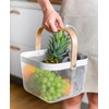 Ymeibe Mesh Steel Storage Organizer Basket Fruit Basket Bin with