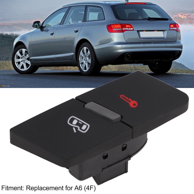 Car Door Lock Unlock Switch 4F1962107 ABS+Metal Automotive Accessories Replacement