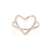 Pura Vida Rose Gold-Plated Statement Big Heart Stackable Ring -