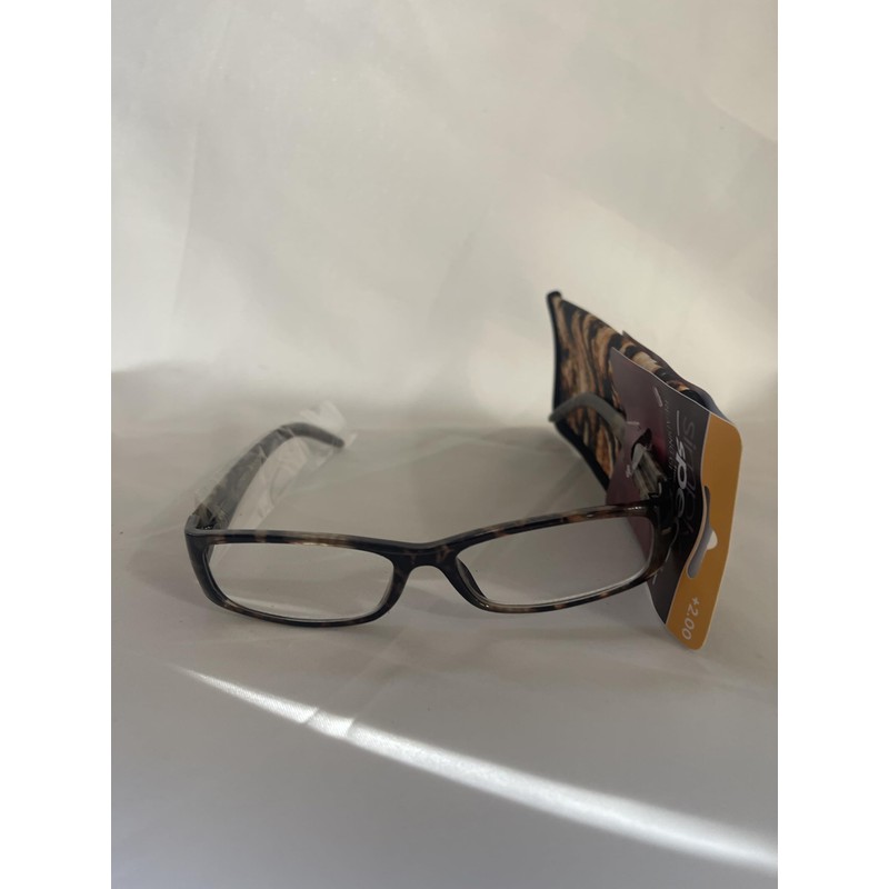 Foster Grant Syriah Reading Glasses +2.00 Animal Print Reading glasses