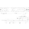 BASI® Safety Hasp for Padlock Various Lengths Galvanised Stainless Steel