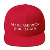 Make America Surf Again Cap (Embroidered Snapback Hat) Funny Parody