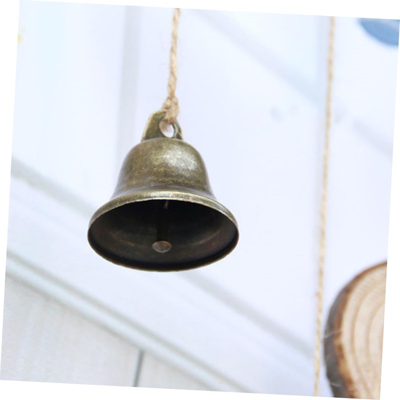 CORHAD 20pcs Bronze Bell Handmade Decorative Bells Ergonomic Handle for