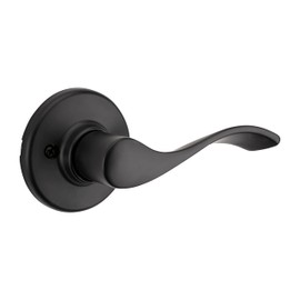 Weiser Belmont Matte Black Door Handle, Right-Handed Half Dummy Lever, Non-turning Interior Door Handles for Wardrobe,Closet Door & French Doors, Cabinet Handle/Cupboard Handles,Traditional Home Décor