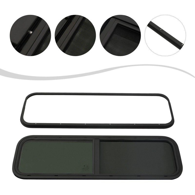 42“ W X 12“ H Horizontal Sliding RV Window Replacement