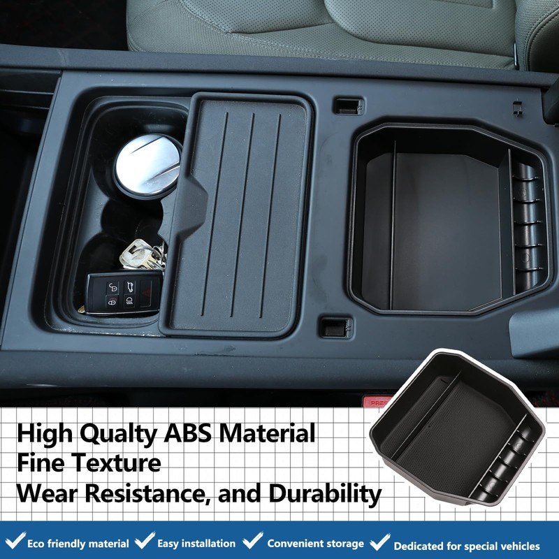 Bekantogy Car Armrest Storage Box Tray Compatible for Land Rover