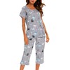 ENJOYNIGHT - Conjunto de pijama de algodón para mujer, con