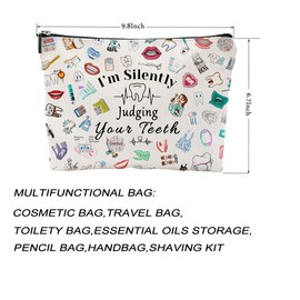 XYZONE XYZONE Dentist Gift Dental Gift for Women Makeup Bag Dental Assistant Gift Dental Hygienist Gift Cosmetic Bag Graduation Gift for Dentist Thank You Gift for Her Birthday Retirement Gift