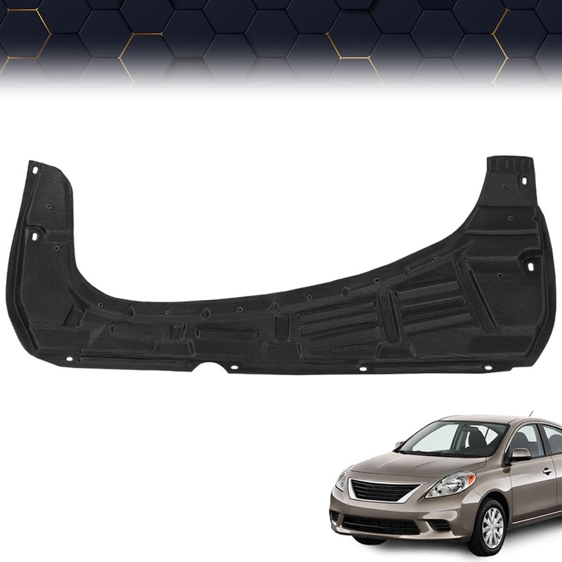 PIT66 Front Engine Splash Shield Compatible with 2007-2012 Nissan Versa