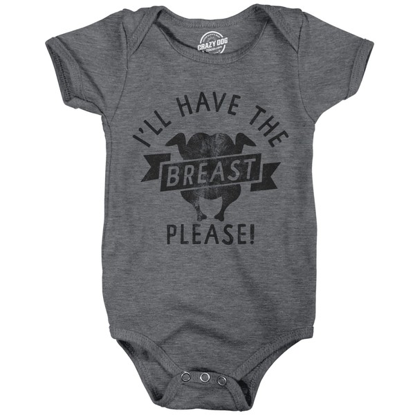 Ill Have The Breast Please Baby Bodysuit Funny Breast Feeding