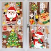 9 Sheets Christmas Window Stickers,PVC Static Snowflake Window Decals,207PCS Xmas