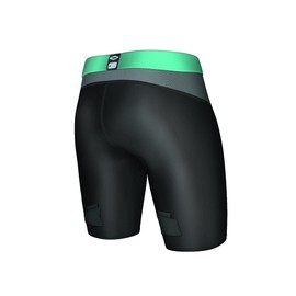 Girl's Compression Hockey Short w/Pelvic Protector Black XXS