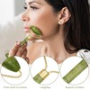 Scettar 6-Piece Jade Gua Sha Stone Set, Natural Jade Massage