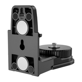 Ragyzity Level Bracket, Multifunctional Magnetic Laser Level, L-Shape Magnetic Bracket Leveling, Wall Mount Laser Level Adapter, 5/8inch 1/4inch Laser Level Adapter 360 Degree Fine-Tuning Rotation