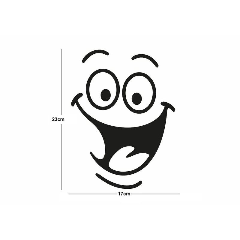 Smiley Face Toilet Sticker Funny Bathroom Stickers Toilet Seat Sticker