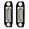 KACEPAR License Plate Lamp Tail Light Clear Lens, 18-LEDs License