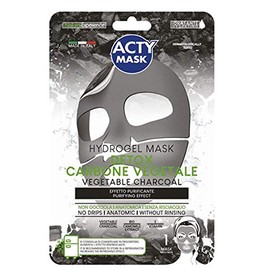 Acty Hydrogel Detox Carbone Natural Charcoal Tissue Mask - Pack of 10
