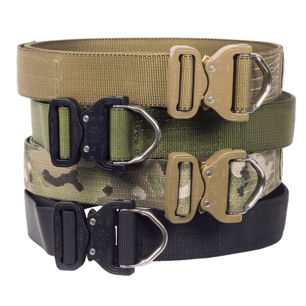 Elite Survival Systems ELSCRB-T-L Cobra Rigger's with D Ring Buckle Belt, Coyote Tan, Large