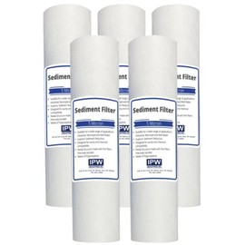 Pack of 5 Compatible Replacment filter set for GE GXWH04F GXWH20F GXWH20S GXRM10 GX1S01R Compatible Filters, 5 Micron Water Filter Cartridges by IPW Industries Inc.