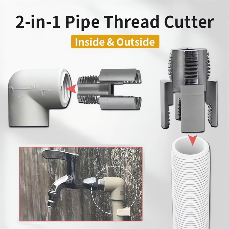 2 in 1 Integrated Internal & External Pipe Threading Tool