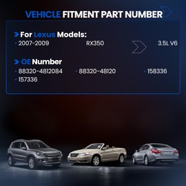 SYKRSS 158336 Air Conditioning A/C Compressor with Clutch Compatible with Lexus RX350 2007-2009 V6 3.5L Sport Utility, 6SBU16 Style with 7-Groove Pulley