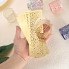 sourcing map 100Pcs Napkin Rings Laser Cut Foil Paper, Napkin