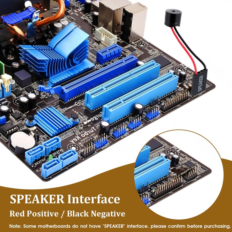 5 PCS PC Motherboard Speaker Mini Computer Case Speakers Pc