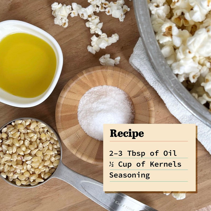 Organic White Popcorn Kernels 6 lb Bag | Non-GMO &