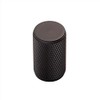 Carlisle Brass FTD702 Knurled Cupboard Knob, Matt Black, 30.0 mm*30.0