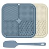 ChefAide 2 Pack Lick Mat for Dogs,Upgraded 8.5×8.5 inches Licking