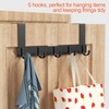 Newaner Door Coat Rack with 5 Hooks, Coat Hooks for