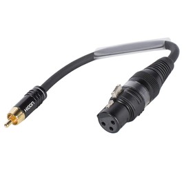 Sommer Cable Adaptor Cable RCA 2 Pin Male to XLR 3 Pin Female 15 cm Hicon Plug | TRH8U0015 SW