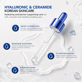 Clear Beauty Suero Facial - Dermatolgicamente Probado Antiedad Cuidado De La Piel Coreano Hidratacin Profunda Reafirmante Y Suavizante - Vegano...    