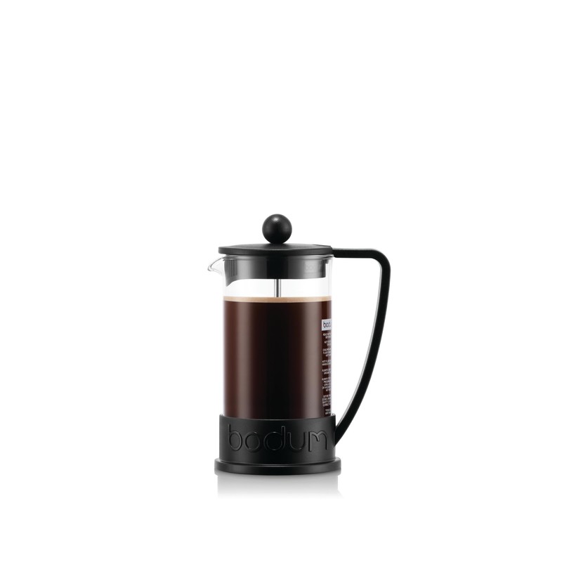 Bodum 12oz Brazil French Press Coffee Maker, High-Heat Borosilicate Glass,