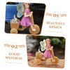 Levemolo Home Decor Sculpture Cute Flower Fairy Figurine for Living