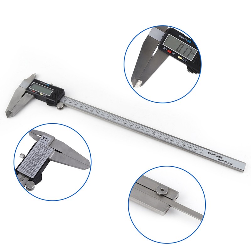 300mm messschieber LCD Digital Electronic Steel Vernier Caliper Gauge Micrometer