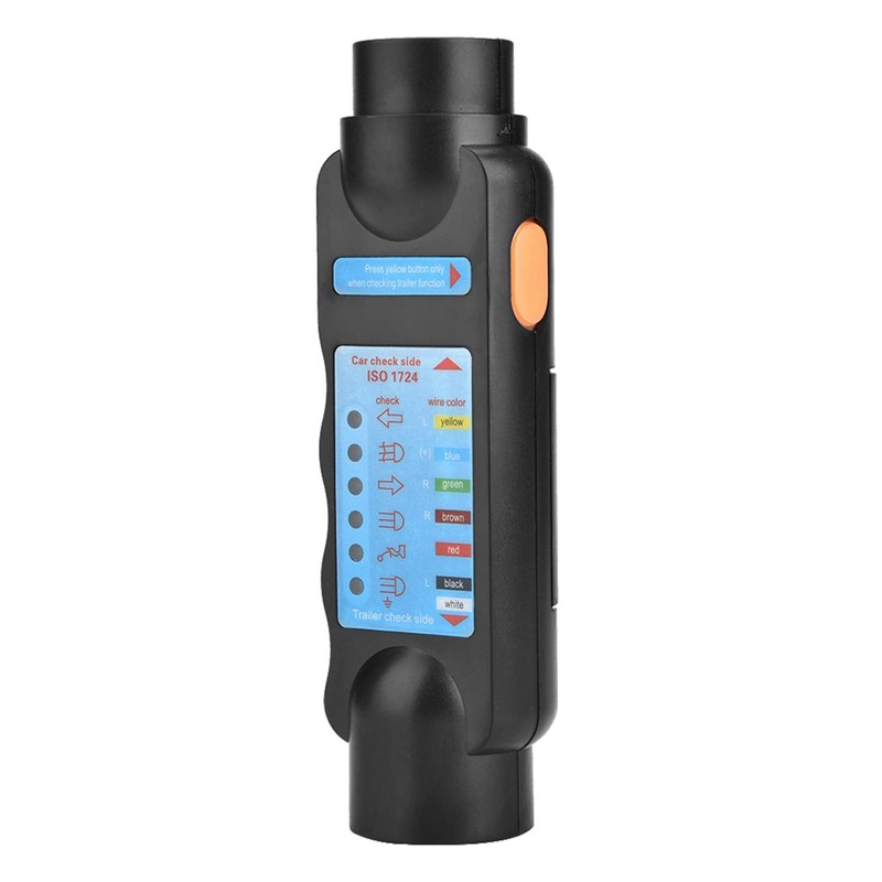 Lwuey European Standard 12V 7 Pin Trailer Tester Plug, Trailer