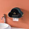 Tissue Holder Wall Mounted Side Hooks Waterproof Simple Fashionable Tissue