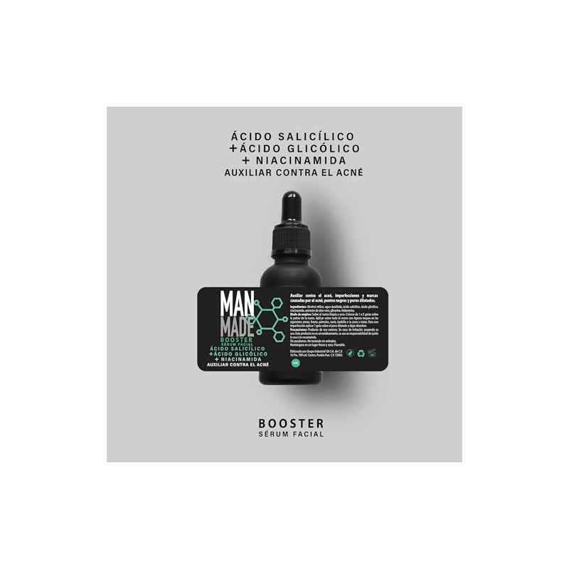 Man Made Booster - Serum Anti-Acne: Ácido Salicílico 1.5% +