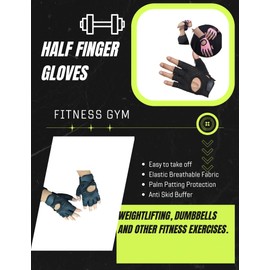 ChauFit Gym Gloves for Women - Workout and Training Gloves - Fitness Essential (Black, Small)